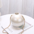 Ladies Casual Fashion Pearl Decoration Round Shoulder Bag - Dazpy