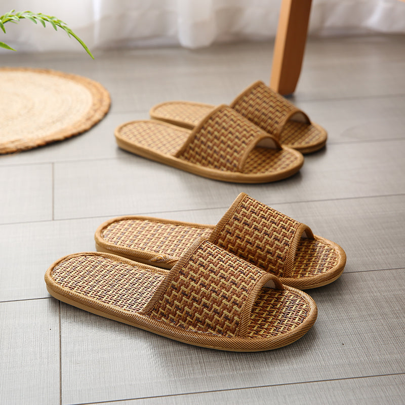 Rattan Mat Rattan Woven Rattan Straw Woven Slippers - Dazpy