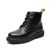 Martin  Men's High-top Black Leather Boots - Dazpy