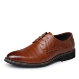 Men's Plus Size Formal Business Casual Leather Shoes - Dazpy