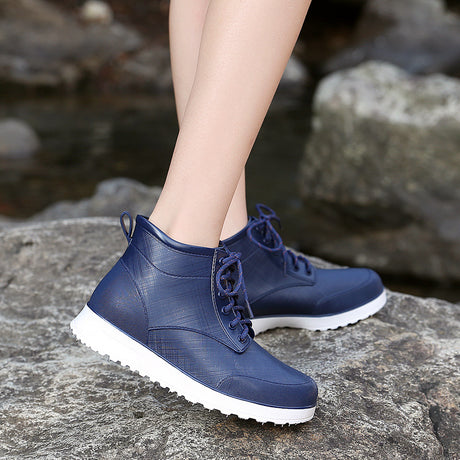 Casual Thick-soled Short Tube Non-slip Rain Boots Parent-child Street Soft Sole - Dazpy