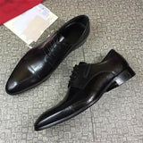 Men's British Pointed-toe Business Dress Shoes - Dazpy