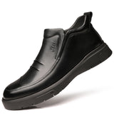 Fashion Men's Casual Wear-resistant Cowhide Shoes - Dazpy