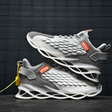 Summer Breathable Flying Woven Shock-absorbing Running Shoes - Dazpy