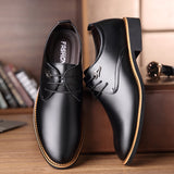 Leather breathable low top shoes - Dazpy