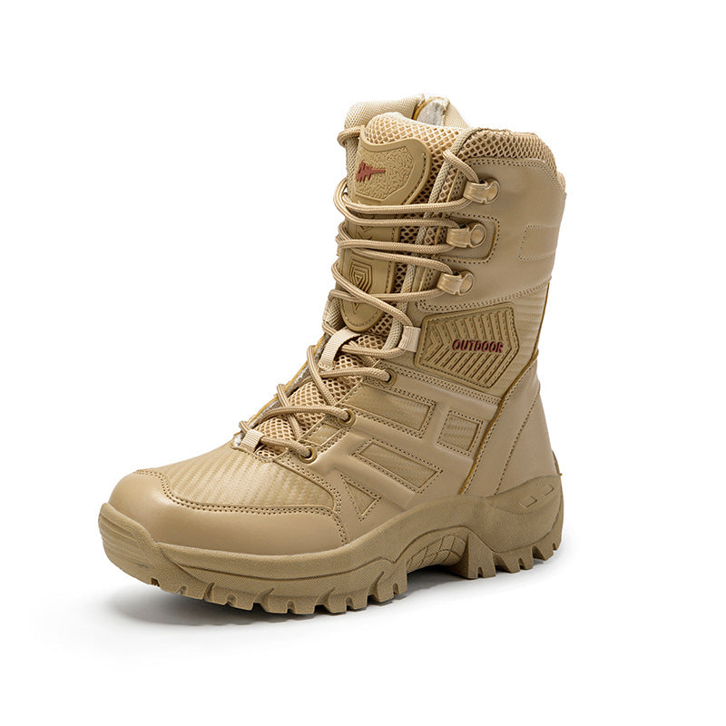 Plus size fan combat boots - Dazpy