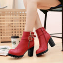 Women's pumps with thick heels