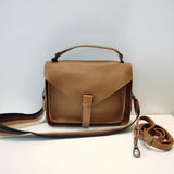 Retro Portable Messenger Bag Large-capacity Leather Bag - Dazpy