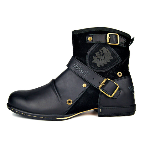 Men's leather Martin boots - Dazpy