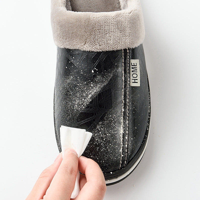 PU waterproof cotton slippers - Dazpy