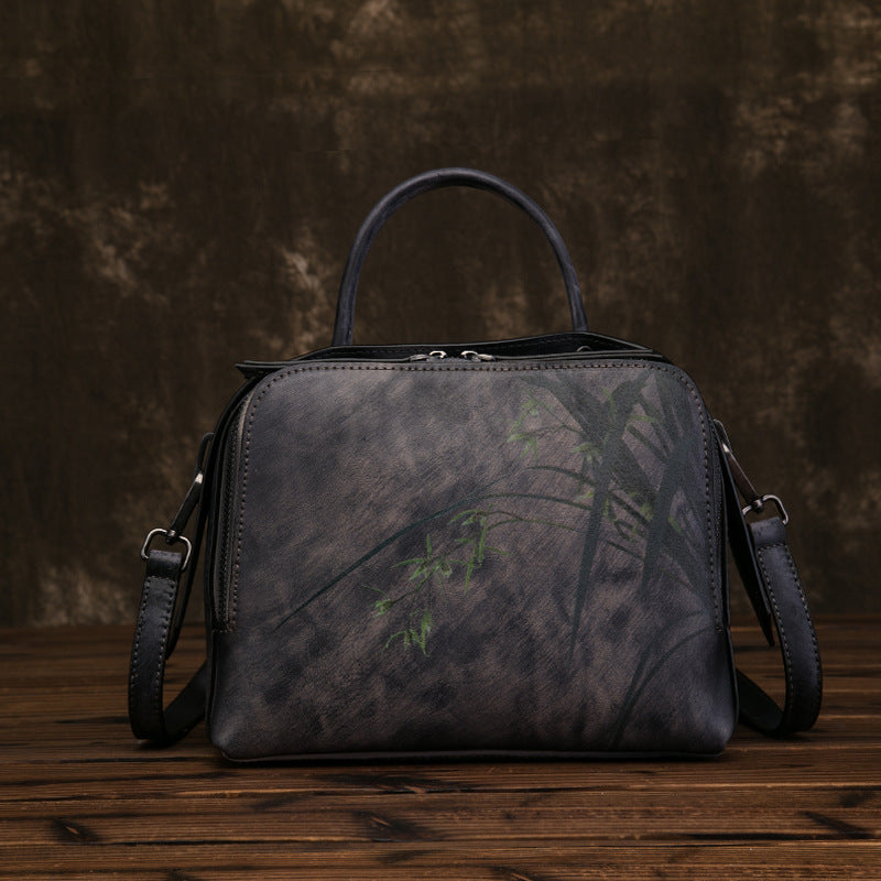 Retro female bag female first layer cowhide - Dazpy