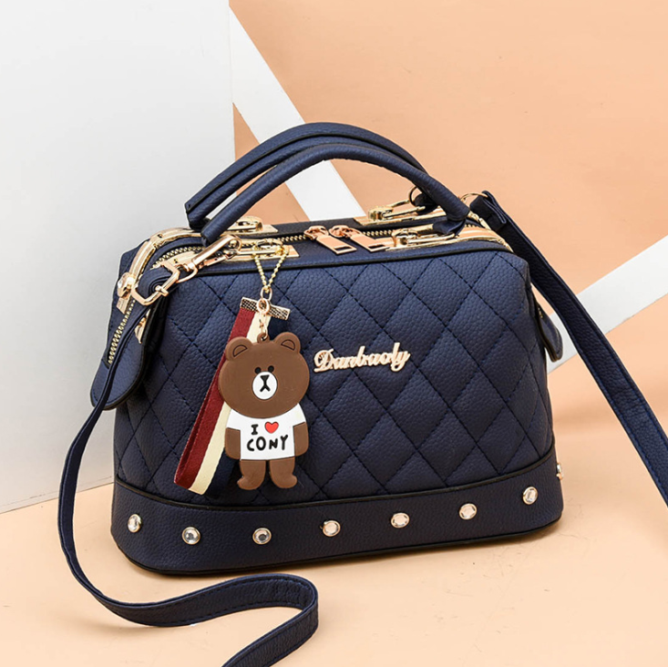 2021 autumn and winter trend new single shoulder diagonal small bag Korean fashion handbag small square bag - Dazpy