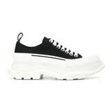 McQueen Canvas Shoes Thick-soled Increased Platform Lace-up Sports Daddy Shoes - Dazpy