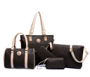 Women's European and American style arrow pattern five-piece cover mother bag female bag shoulder diagonal handbag