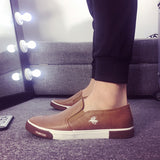 Men Breathable High Quality Casual shoes PU Leather Shoes Casual Slip On men Fashion - Dazpy