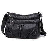 Fashion Women Soft Leather Shoulder Bag - Dazpy