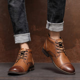 Men's casual comfortable Martin boots men's shoes - Dazpy