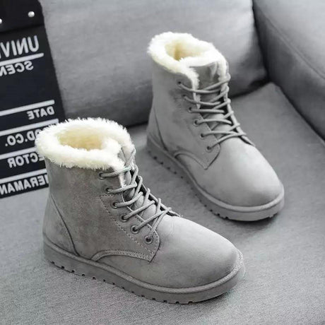 Snow boots with short tube plus velvet booties - Dazpy