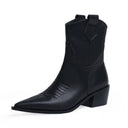 Pointed toe high heel boots