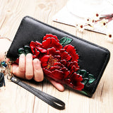 Leather zipper Korean style first layer leather wallet - Dazpy