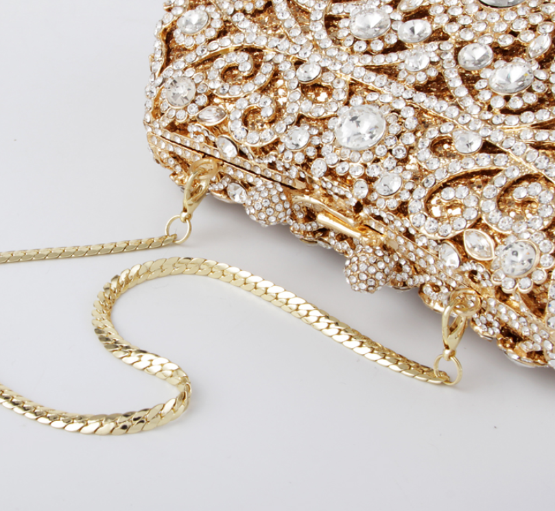 Crystal Beaded Evening Bag - Dazpy