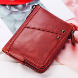 Anti-theft brushed RFID leather ladies wallet - Dazpy