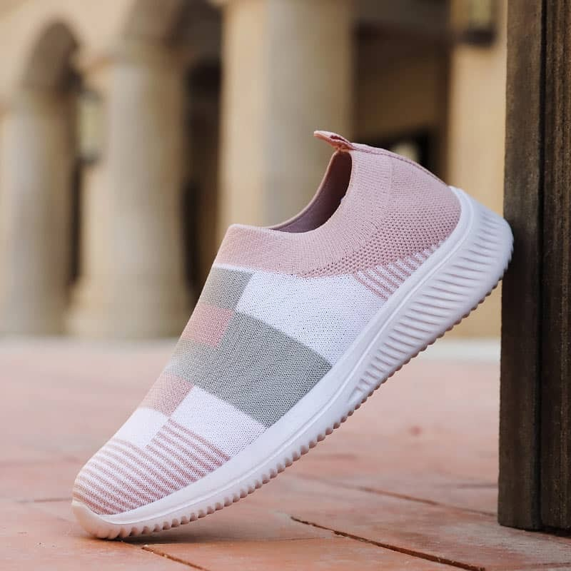 Korean Version Of Large Size Sports Flying Woven Casual Shoes - Dazpy