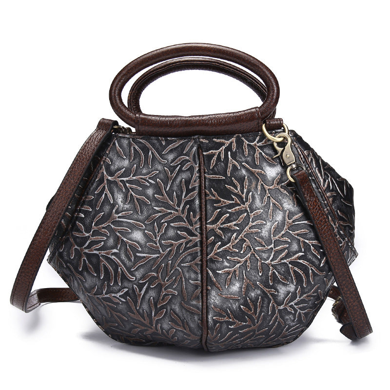 Rubbed retro shoulder bag - Dazpy