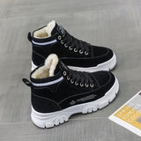 Ladies Casual Shoes Lace-up Fashion Sneakers Platform Snow Boots Winter Women Boots Warm Plush Women's Shoes - Dazpy