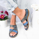 Sweet Color Matching Flowers Women's Sandals Fish Mouth  Toe Shoes