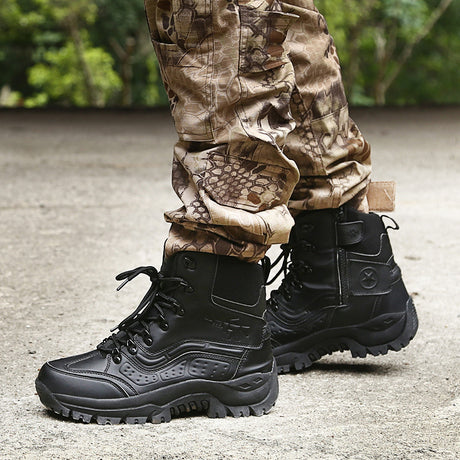 Large size high top outdoor military boots - Dazpy