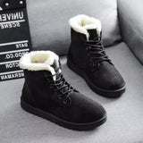 Snow boots with short tube plus velvet booties - Dazpy