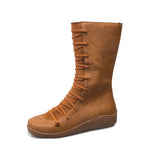 Long low-heel Martin boots - Dazpy