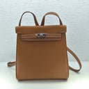 Backpack first layer cowhide school bag
