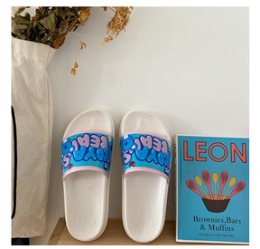 Graffiti beach sandals and slippers