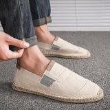 Handmade straw shoes canvas shoes - Dazpy