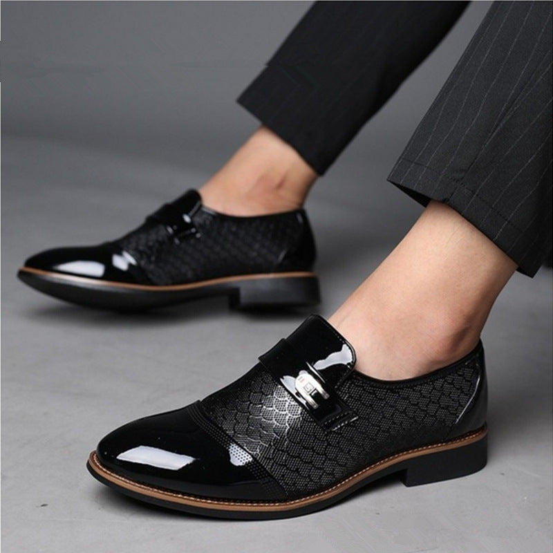 Men's leather shoes men's casual shoes - Dazpy