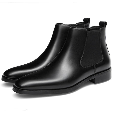 British square head carved ankle boots - Dazpy