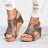 New Roman sandals female fish mouth thick bottom sandals large size women's shoes toe ladies sandals