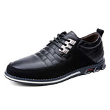 Large Size Men's Casual Leather Shoes British Style Men's Shoes Trend - Dazpy