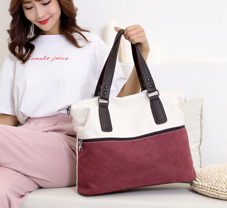 Ladies Shoulder Bag Shopper Handbag Large Bags for Women Bags Casual Canvas Messenger Purse Hobo Bags Women Bag Female Tote - Dazpy