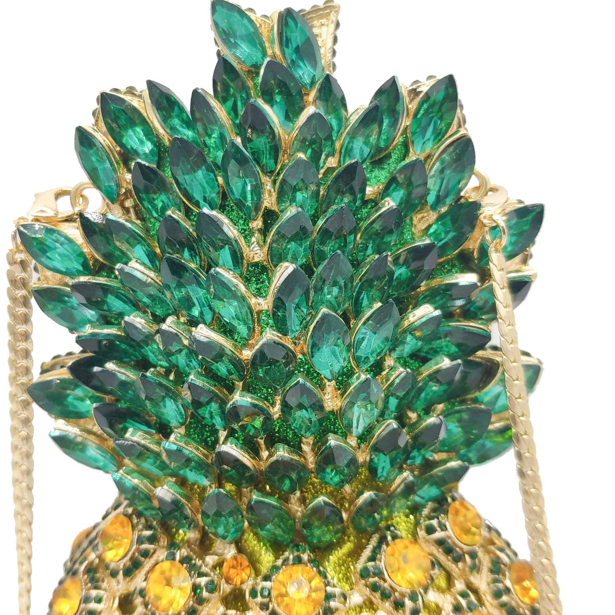 Pineapple Rhinestone Banquet Clutch - Dazpy