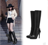 Pointed super high heel platform high boots European and American sexy stiletto women's boots - Dazpy