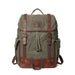 Men's Fashion Vintage Leather Canvas Laptop Bag - Dazpy