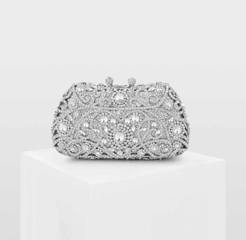 Crystal Beaded Evening Bag - Dazpy