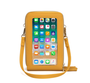 PU multifunctional touch screen mobile phone bag
