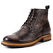 Casual Men's Leather Round Toe Martin Boots - Dazpy