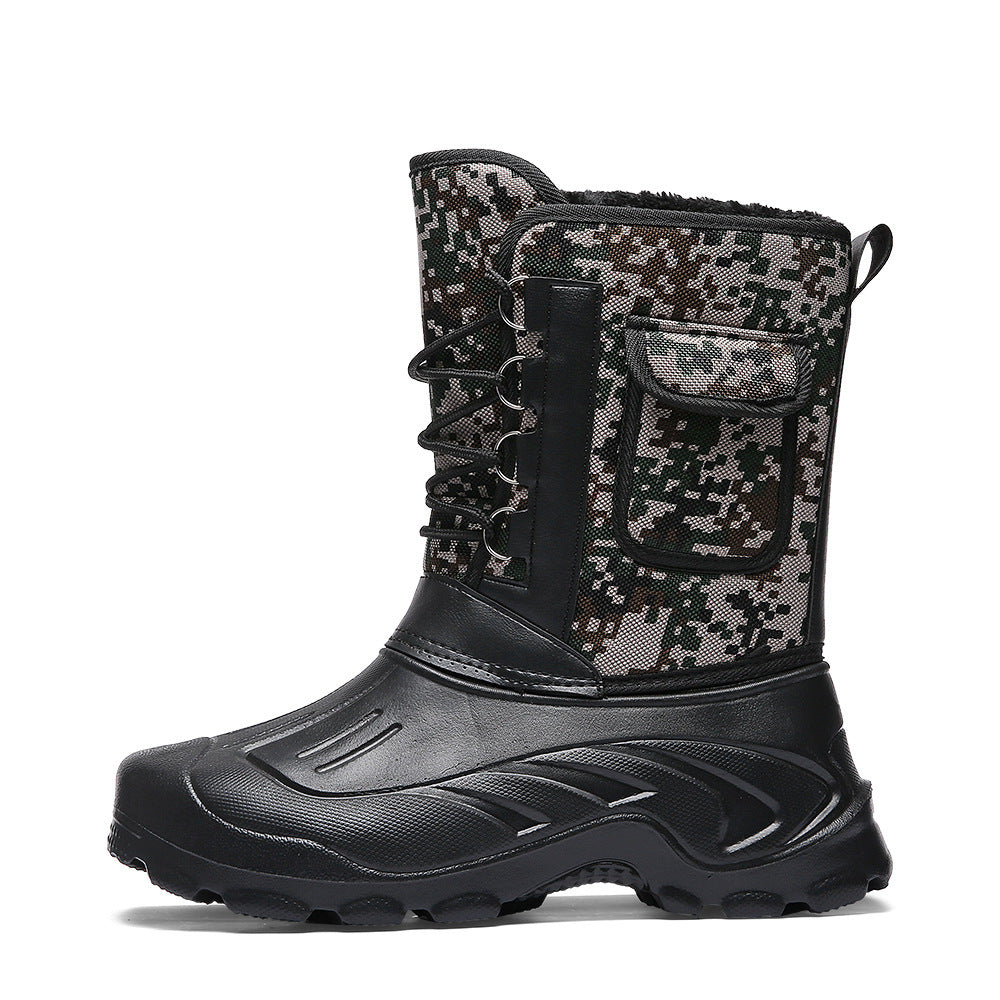 Warm camouflage fishing shoes - Dazpy