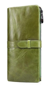 Women's long leather wallet - Dazpy