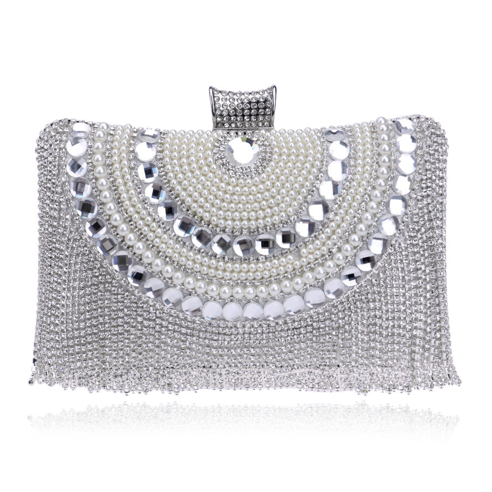 Ladies Banquet Bag Tassel Evening Bag - Dazpy